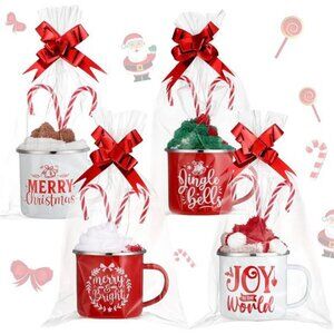 4 Sets Christmas Mug Gift for Women Include 12oz Christmas Coffee Mugs